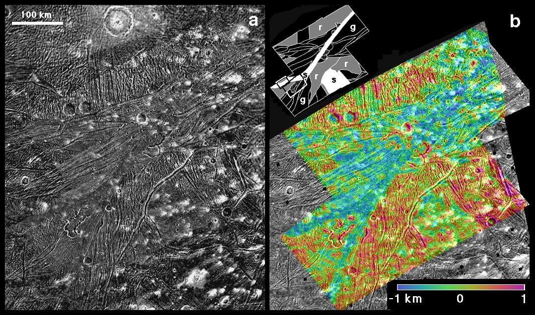 NASA image: Sippar Sulcus, Ganymede