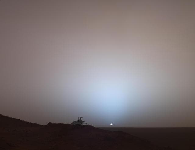 NASA image: Special-Effects Spirit Silhouetted on Jibsheet