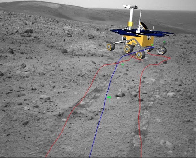 NASA image: Simulated View for Rover Activity Planning