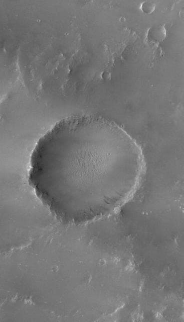 NASA image: Lonely Crater