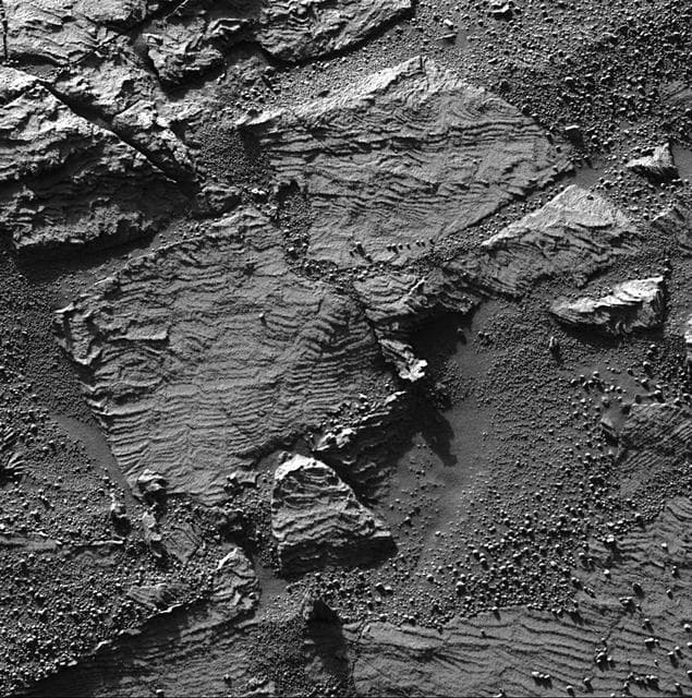 NASA image: Festoon Pattern in Meridiani Outcrop