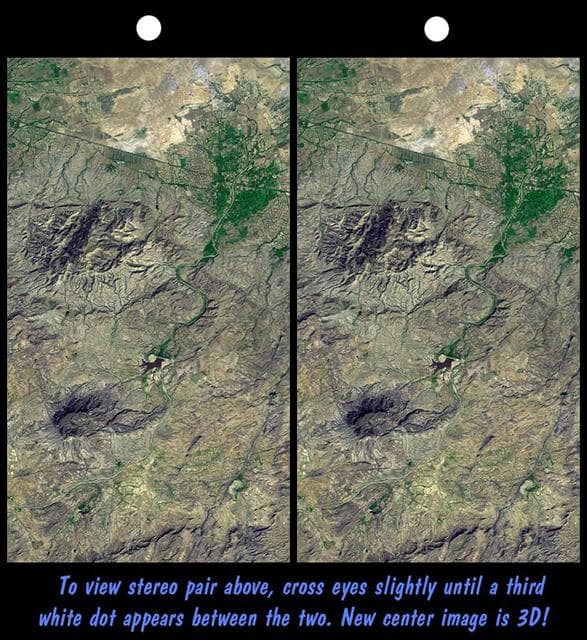 NASA image: SRTM Stereo Pair: Northwest of Bhuj, India