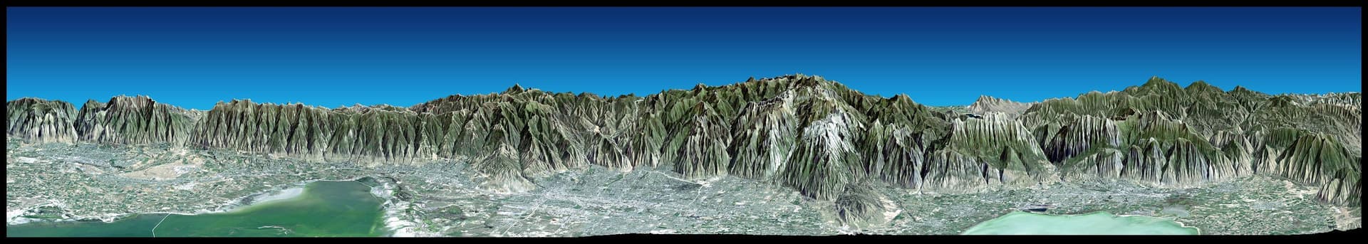 NASA image: Perspective View with Landsat Overlay, Salt Lake City, Utah
