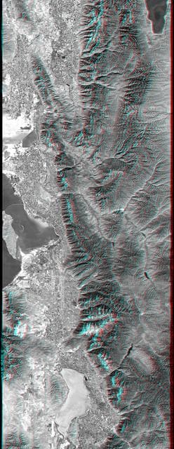 NASA image: Anaglyph, Salt Lake City, Utah