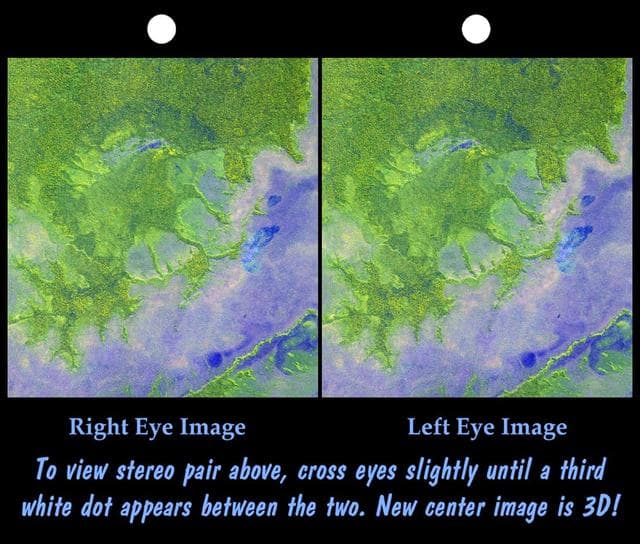 NASA image: Stereo Pair with ASTER Image, Iturralde Structure, Bolivia