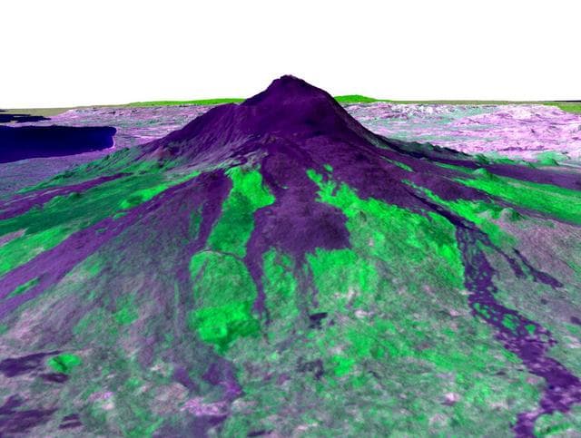 NASA image: Perspective View, Mt. Etna, Italy