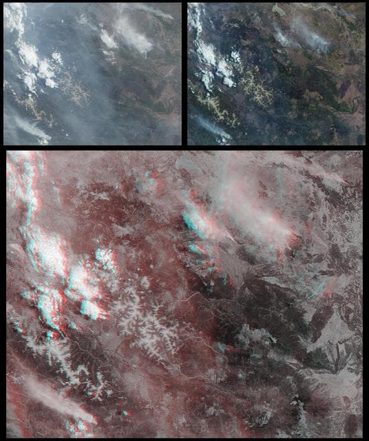 NASA image: Smoke and Clouds over Russia
