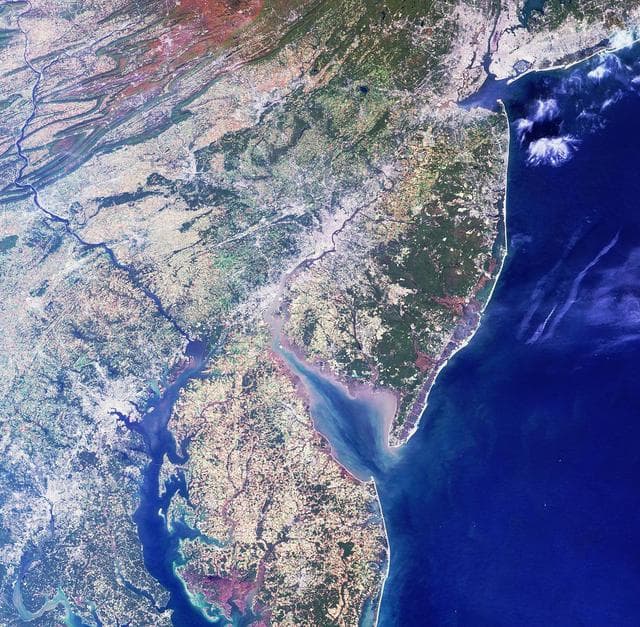 NASA image: A Spaceborne Perspective on the Red, White, and Blue