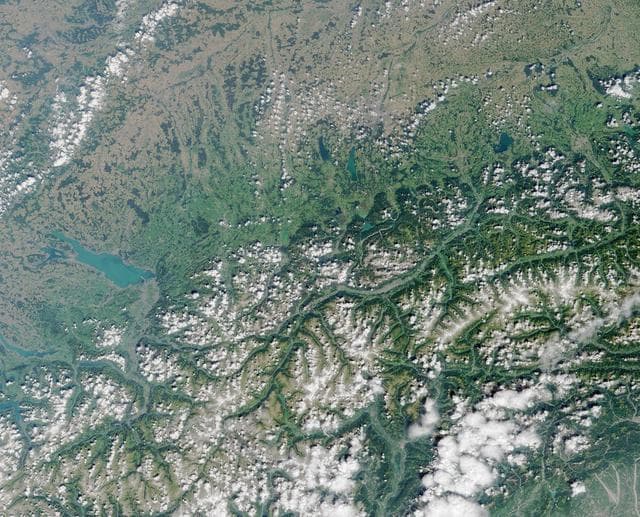 NASA image: Where on Earth...? MISR Mystery Image Quiz #2:<br .>Lake Constance, Europe