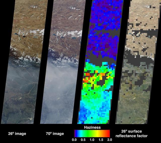 NASA image: Aerosols over India