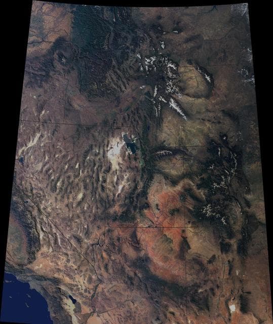 NASA image: Western United States beyond the Four Corners