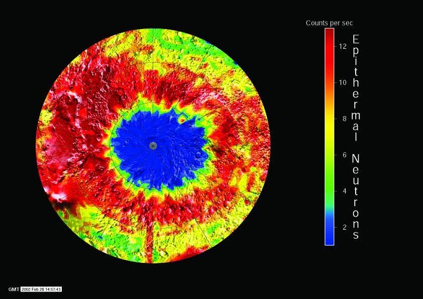 NASA image: South Pole Neutron View