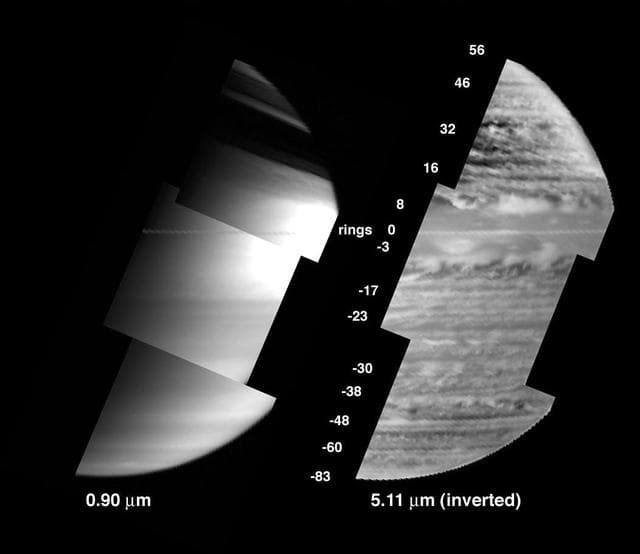 NASA image: A New View of Saturn - Black and White