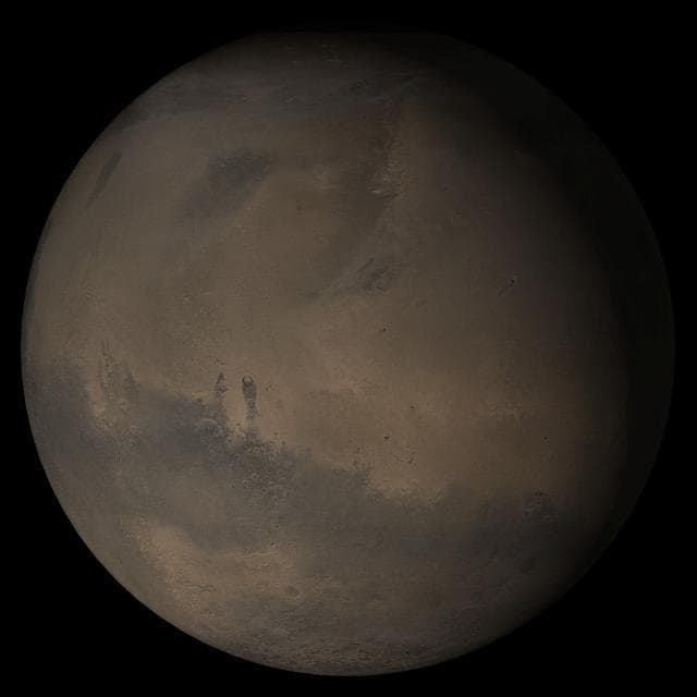 NASA image: Mars at Ls 324°: Elysium/Mare Cimmerium
