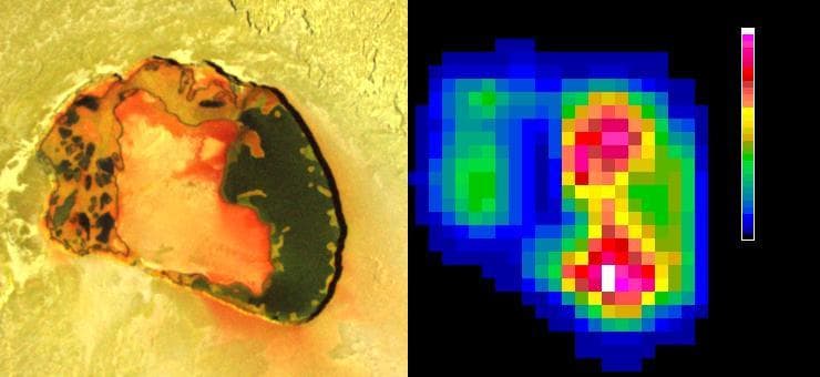 NASA image: Io Tupan Caldera in Infrared