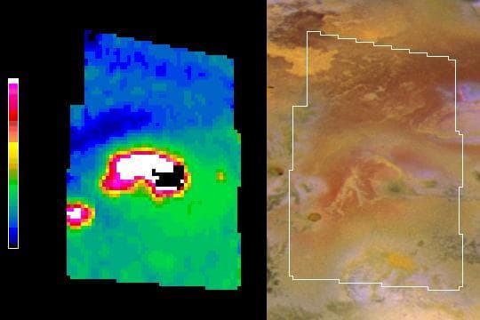 NASA image: A New Hot Spot on Northern Io