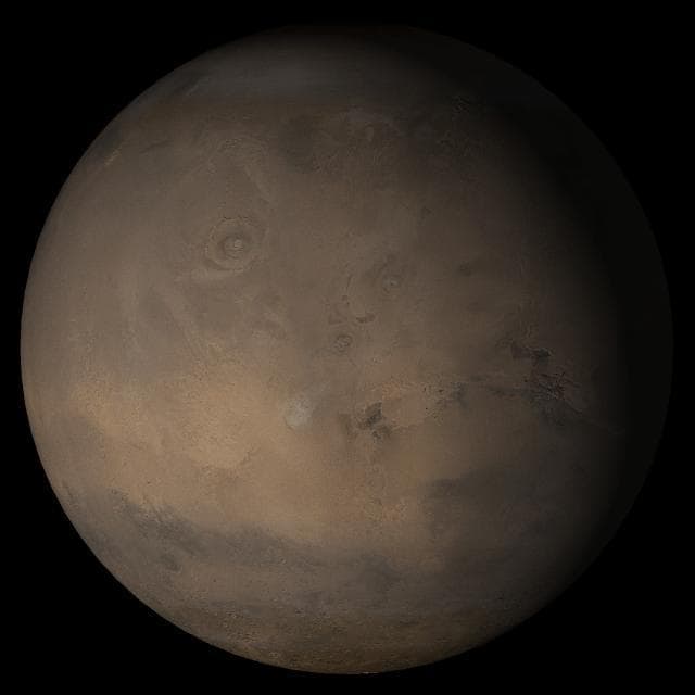 NASA image: Mars at Ls 341°: Tharsis