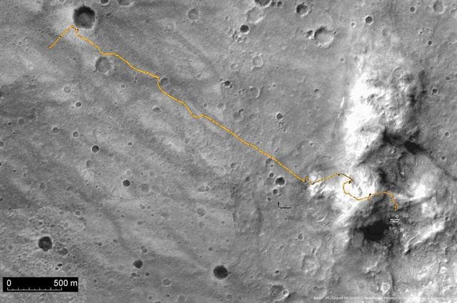 NASA image: Spirit Traverse Map, Sol 680
