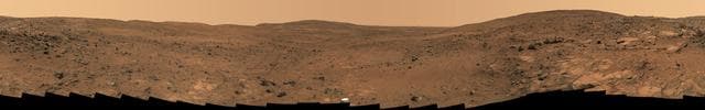NASA image: Descent from the Summit of Husband Hill