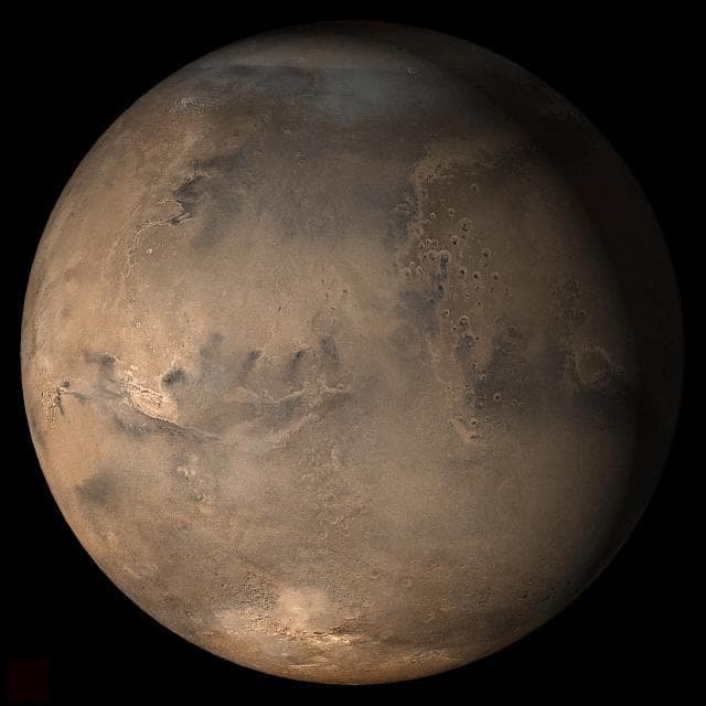 NASA image: Mars at Ls 357°: Acidalia/Mare Erythraeum