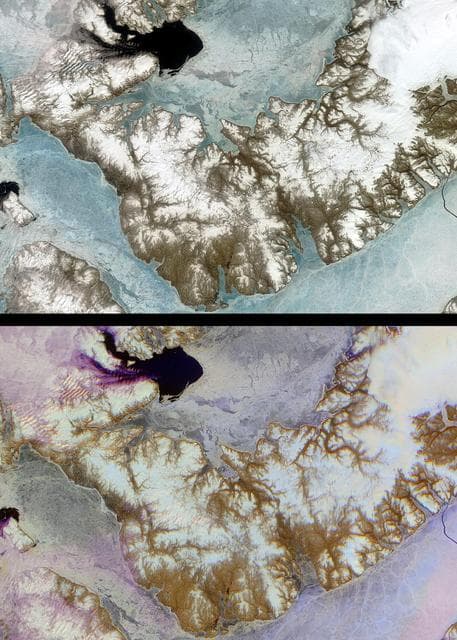 NASA image: Mars Researchers Rendezvous on Remote Arctic Island