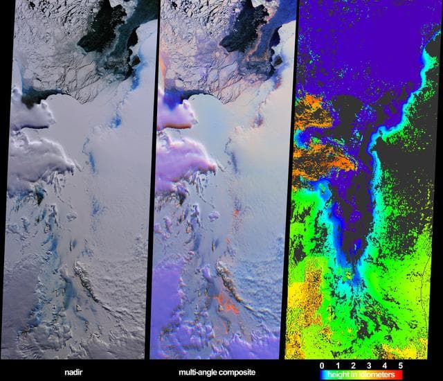 NASA image: Clouds and Ice of the Lambert-Amery System, East Antarctica