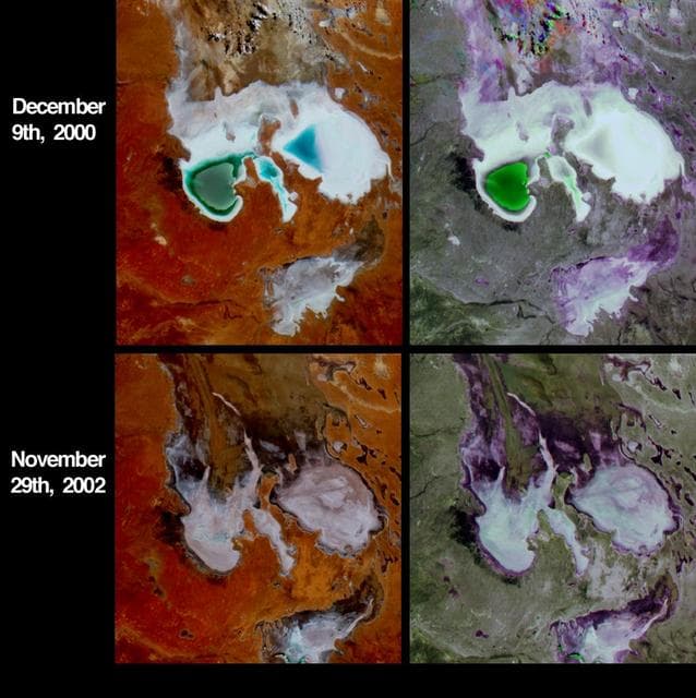 NASA image: Fluctuations of Lake Eyre, South Australia