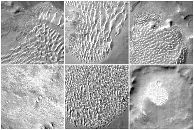 NASA image: Martian Dunes in Infrared