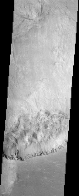 NASA image: Ganges Chasma Landslide