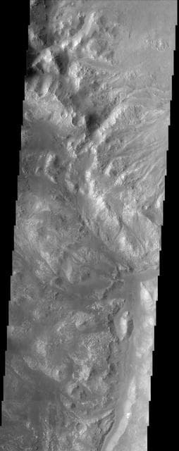 NASA image: Holden Crater/Uzboi Valles