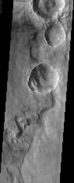 NASA image: Cratered terrain in Terra Meridiani