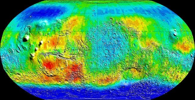NASA image: Global Map of Epithermal Neutrons