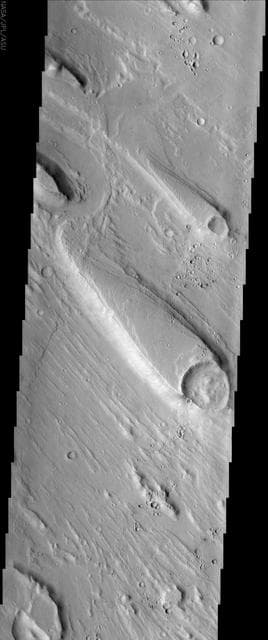 NASA image: Streamlined Islands in Ares Valles