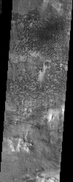 NASA image: Floor of Baldet Crater