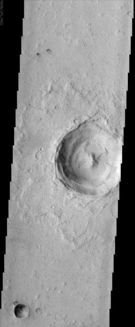 NASA image: Impact Crater with Peak