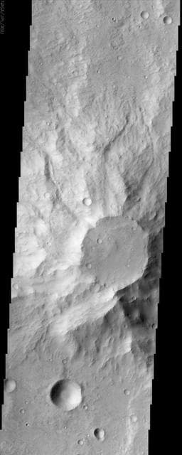 NASA image: Small Volcano in Terra Cimmeria