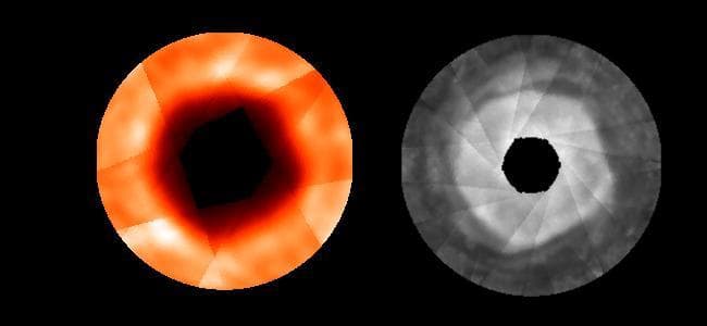 NASA image: Cold Hole Over Jupiter Pole