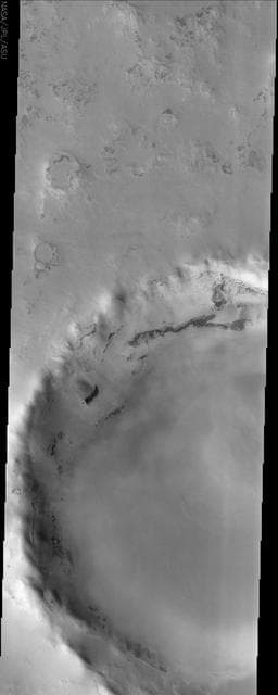 NASA image: Frosted Crater
