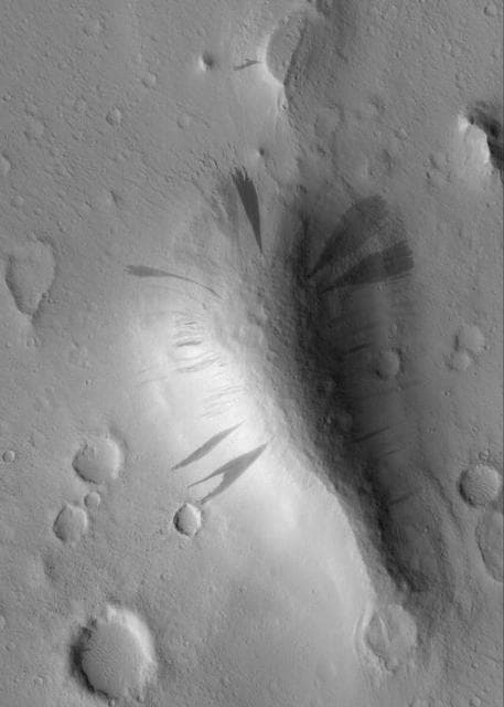 NASA image: Slope-Streaked Knob