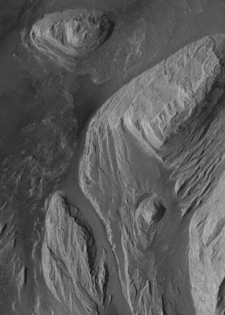 NASA image: East Candor Outcrops