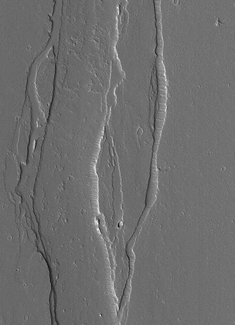 NASA image: Channel Near Olympus