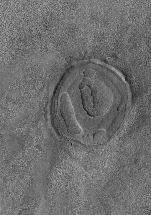 NASA image: Exhuming Crater