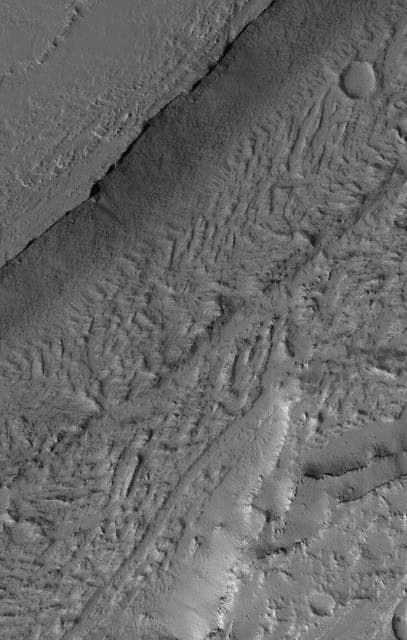 NASA image: Olympica Fossae Landforms