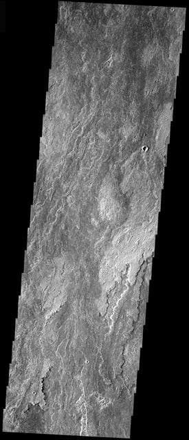 NASA image: Arsia Mons Lava Flows