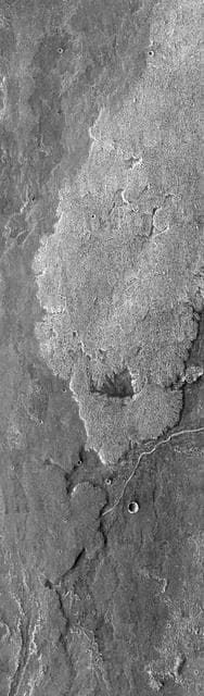 NASA image: Arsia Mons Surface Flow