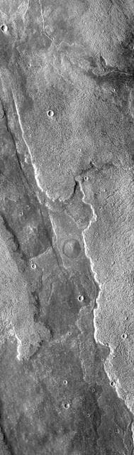 NASA image: Arsia Mons Overlapping Flows
