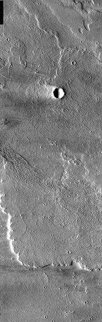 NASA image: Windstreak on Lava Flow