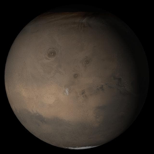 NASA image: Mars at Ls 249°: Tharsis