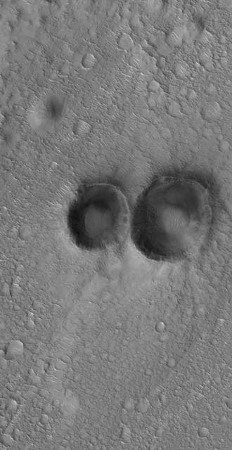 NASA image: Pair of Craters