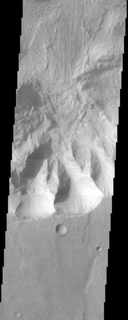 NASA image: Coprates Chasma Landslide